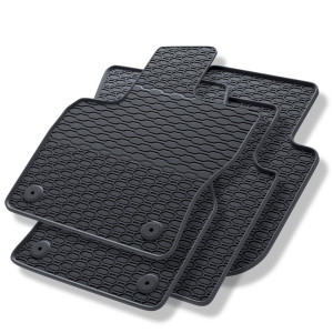 Tappetini auto in gomma compatibili con Seat Tarraco SUV (2018-....) - tappeti gomma - nero - 4 pz.