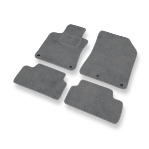 Premium tappetini auto in velluto compatibili con Peugeot 308 II Hatchback (2013-2021) - tappeti auto grigio