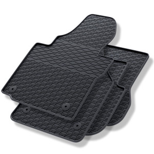 Tappetini auto in gomma compatibili con Volkswagen Caddy III Cargo (2004-2015) - tappeti gomma - nero - 4 pz.