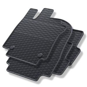 Tappetini auto in gomma compatibili con Renault Captur I SUV (2013-2019) - tappeti gomma - nero - 4 pz.