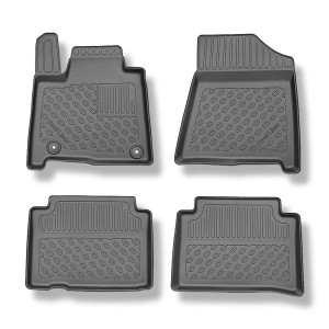 Tappetini Auto in TPE compatibili con Hyundai Santa Fe V SUV/5 (07.2024-....) - tappeti auto neri