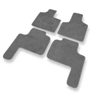 Premium tappetini auto in velluto compatibili con Chrysler Grand Voyager III Monovolume (1996-2000) - tappeti auto grigio