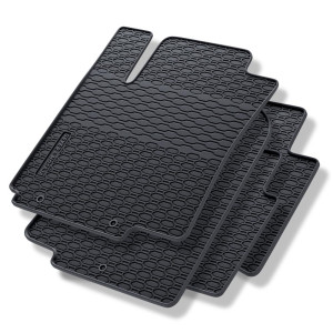 Tappetini auto in gomma compatibili con Kia Rio III Hatchback, Berlina (2011-2016) - tappeti gomma - nero - 4 pz.