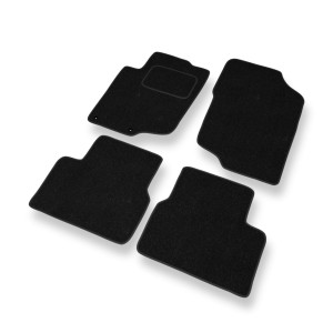 Tappetini in feltro compatibili con Peugeot 207 Hatchback, Cabriolet, SW (2006-2012) - tappeti auto nero