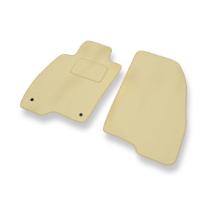 Premium tappetini auto in velluto compatibili con Alfa Romeo MiTo Hatchback (2008-2018) - tappeti auto beige