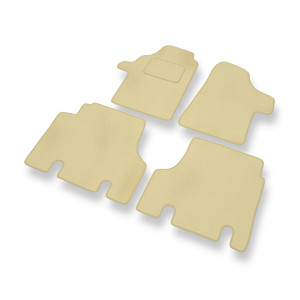 Premium tappetini auto in velluto compatibili con Mercedes-Benz Vito W639 Van (2003-2014) - tappeti auto beige