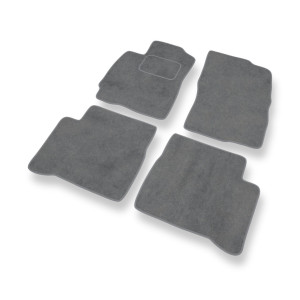 Premium tappetini auto in velluto compatibili con Mitsubishi Outlander I SUV (2001-2006) - tappeti auto grigio