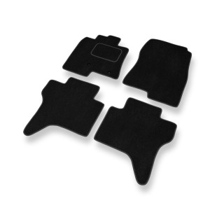Premium tappetini auto in velluto compatibili con Mitsubishi Pajero III SUV (1999-2006) 3 porte - tappeti auto nero