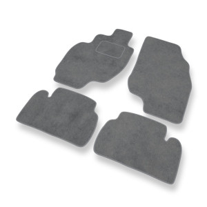 Premium tappetini auto in velluto compatibili con Hyundai Coupe II Coupé (1999-2002) - tappeti auto grigio