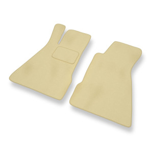 Premium tappetini auto in velluto compatibili con Smart Roadster I Coupé, Roadster (2002-2006) - tappeti auto beige