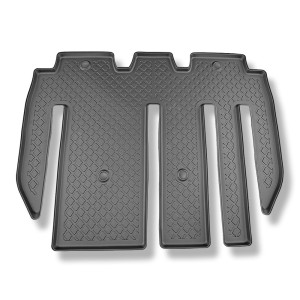 Tappetini Auto in TPE compatibili con Tesla Model X SUV (01.2021-....) - 5 o 7 posti - tappeti auto neri