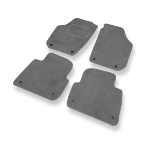 Premium tappetini auto in velluto compatibili con Skoda Roomster I Van (2006-2015) - tappeti auto grigio