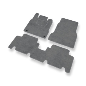 Premium tappetini auto in velluto compatibili con Mercedes-Benz Classe A W168 Hatchback (1997-2004) versione lunga - tappeti auto grigio