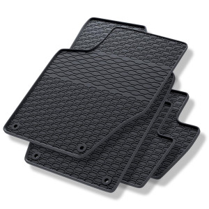 Tappetini auto in gomma compatibili con Peugeot 308 I Hatchback, Berlina, SW (2007-2015) - tappeti gomma - nero - 4 pz.