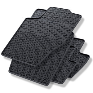 Tappetini auto in gomma compatibili con Peugeot 307 II Break, Hatchback, Cabriolet, Berlina, SW (2005-2012) - tappeti gomma - nero - 4 pz.