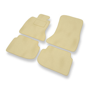 Premium tappetini auto in velluto compatibili con BMW 7 V F01/F02 Berlina (2008-2015) - tappeti auto beige