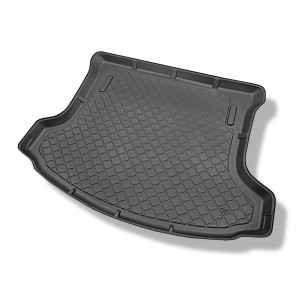 Vasca baule compatibile con Nissan Qashqai +2 I Crossover (10.2008-01.2014) - 7 posti; sedili 3a fila abbassati - tappetino per bagagliaio - tappeto