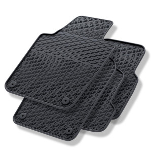 Tappetini auto in gomma compatibili con Volkswagen Polo V Hatchback, Berlina (2009-2017) - tappeti gomma - nero - 4 pz.