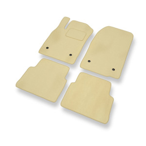 Premium tappetini auto in velluto compatibili con Opel Vectra C Caravan, Hatchback, Berlina (2002-2008) - tappeti auto beige