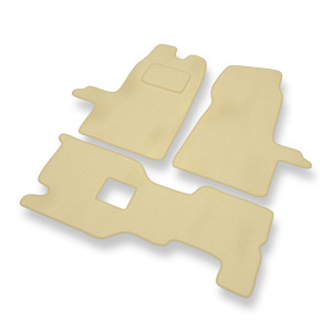 Premium tappetini auto in velluto compatibili con Ford Transit VI Van (2000-2006) - tappeti auto beige