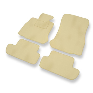 Premium tappetini auto in velluto compatibili con BMW 6 M6 F13 Coupé (2012-2018) - tappeti auto beige