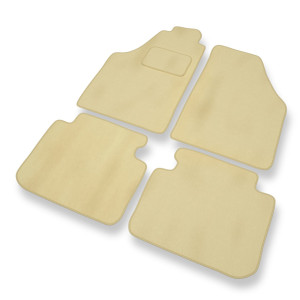 Premium tappetini auto in velluto compatibili con Lancia Musa Monovolume (2004-2011) - tappeti auto beige