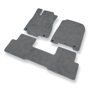 Premium tappetini auto in velluto compatibili con Honda CR-V IV SUV (2012-2018) - tappeti auto grigio