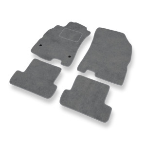 Premium tappetini auto in velluto compatibili con Renault Fluence Berlina (2009-2016) - tappeti auto grigio