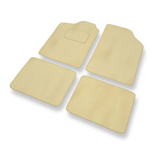 Premium tappetini auto in velluto compatibili con Renault Clio I Hatchback (1990-1998) - tappeti auto beige