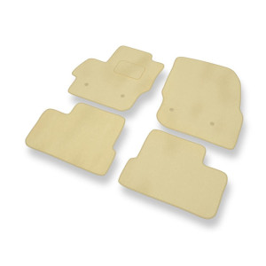 Premium tappetini auto in velluto compatibili con Mazda 3 II Hatchback, Berlina (2009-2014) - tappeti auto beige