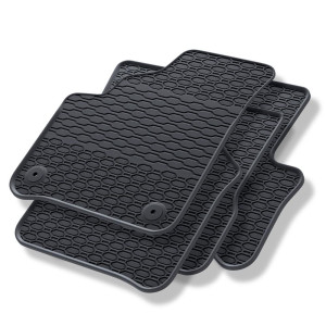 Tappetini auto in gomma compatibili con Seat Mii electric Hatchback (2019-2020) - tappeti gomma - nero - 4 pz.