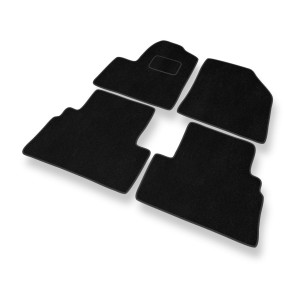 Premium tappetini auto in velluto compatibili con Ford Transit Connect Van (2003-2014) 5-persona - tappeti auto nero