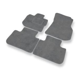 Premium tappetini auto in velluto compatibili con BMW X3 SAV (2018-2024) - tappeti auto grigio