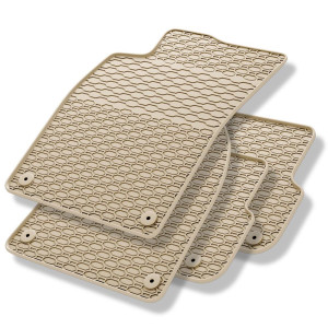 Tappetini auto in gomma compatibili con Audi A5 8T Sportback (2007-2016) - tappeti gomma - beige - 4 pz.