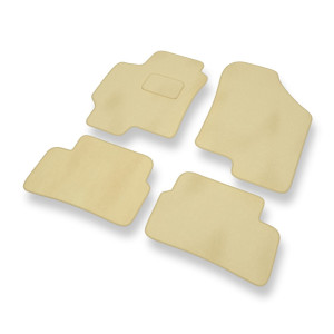 Premium tappetini auto in velluto compatibili con Hyundai Coupe III Coupé (2002-2009) - tappeti auto beige