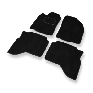 Premium tappetini auto in velluto compatibili con Mitsubishi Pajero Sport I SUV (1996-2008) - tappeti auto nero