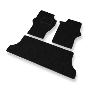 Tappetini in feltro compatibili con Mitsubishi L400 Van (1994-2007) - tappeti auto nero