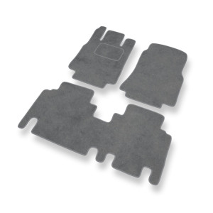Premium tappetini auto in velluto compatibili con Mercedes-Benz Vaneo Van (2001-2005) - tappeti auto grigio