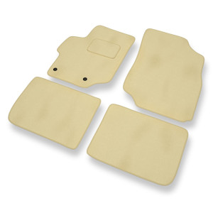 Premium tappetini auto in velluto compatibili con Peugeot 301 Berlina (2012-2019) - tappeti auto beige