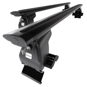 Barre portatutto in alluminio compatibili con Nissan Almera mk II Berlina (2000-2006) - senza punti di fissaggio di serie - portapacchi auto colore n