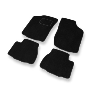 Premium tappetini auto in velluto compatibili con Nissan Micra II Hatchback (1992-2003) - tappeti auto nero