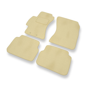 Premium tappetini auto in velluto compatibili con Subaru Impreza III Hatchback, Berlina (2007-2011) - tappeti auto beige