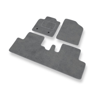Premium tappetini auto in velluto compatibili con Toyota Avensis Verso II Monovolume (2003-2008) - tappeti auto grigio