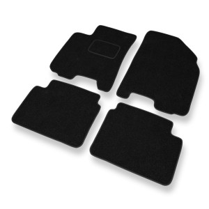 Tappetini in feltro compatibili con Daewoo Kalos Berlina (2002-2011) - tappeti auto nero