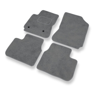 Premium tappetini auto in velluto compatibili con Citroen C4 Cactus I Crossover (2014-2021) - tappeti auto grigio