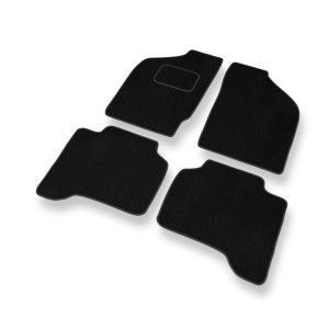 Premium tappetini auto in velluto compatibili con Mitsubishi L200 III Pick-Up (2001-2006) - tappeti auto nero