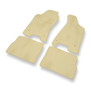Premium tappetini auto in velluto compatibili con Audi 80 IV B4 Avant, Coupé, Cabriolet, Sedan (1991-1996) - tappeti auto beige