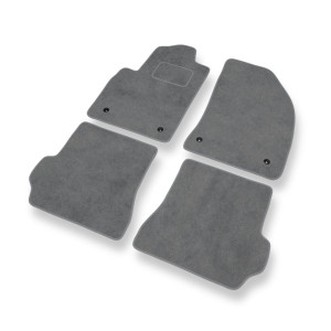 Premium tappetini auto in velluto compatibili con Mazda 2 I Hatchback (2003-2007) - tappeti auto grigio