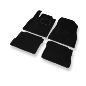 Premium tappetini auto in velluto compatibili con Nissan Micra V Hatchback (2017-2023) - tappeti auto nero