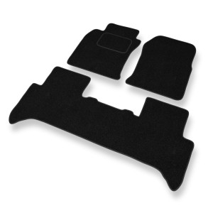 Tappetini in feltro compatibili con Toyota Land Cruiser J120 SUV (2002-2009) - tappeti auto nero